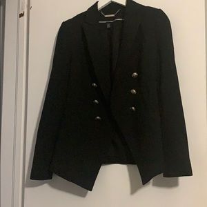 Whbm black trophy blazer size 2